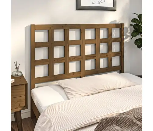 Gultas Galvgalis, Medus Brūns, 125,5X4X100Cm, Priedes Masīvkoks Vidaxl