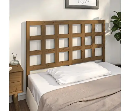 Gultas Galvgalis, Medus Brūns, 125,5X4X100Cm, Priedes Masīvkoks Vidaxl