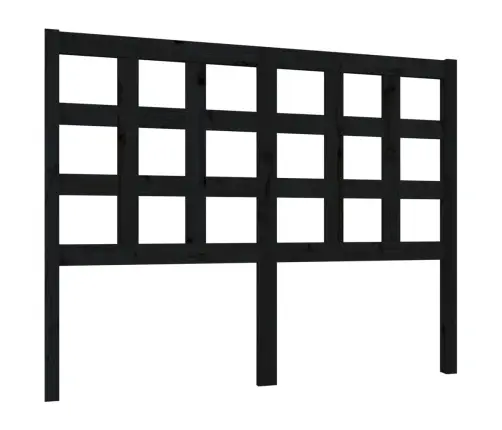 Voodipeats, Must, 125,5 X 4 X 100 cm Männipuit