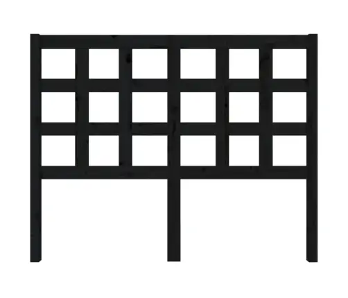 Voodipeats, Must, 125,5 X 4 X 100 cm Männipuit