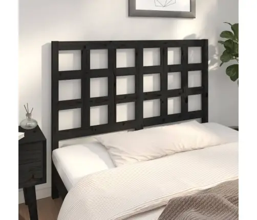 Voodipeats, Must, 125,5 X 4 X 100 cm Männipuit