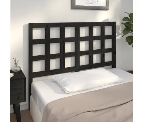 Voodipeats, Must, 125,5 X 4 X 100 cm Männipuit