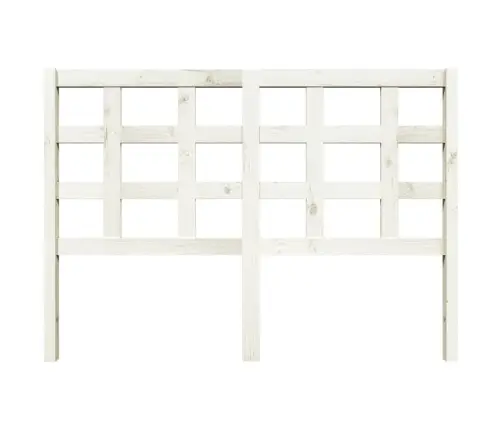 Lovos Galvūgalis, Baltas, 140,5X4X100cm Pušies Masyvas