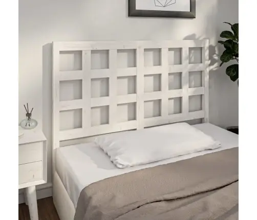 Lovos Galvūgalis, Baltas, 140,5X4X100cm Pušies Masyvas