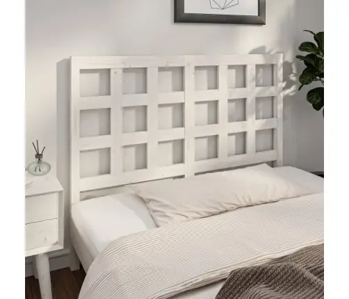 Lovos Galvūgalis, Baltas, 140,5X4X100cm Pušies Masyvas