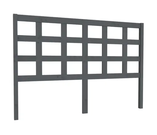 Gultas Galvgalis, Pelēks, 145,5X4X100 Cm, Priedes Masīvkoks Vidaxl