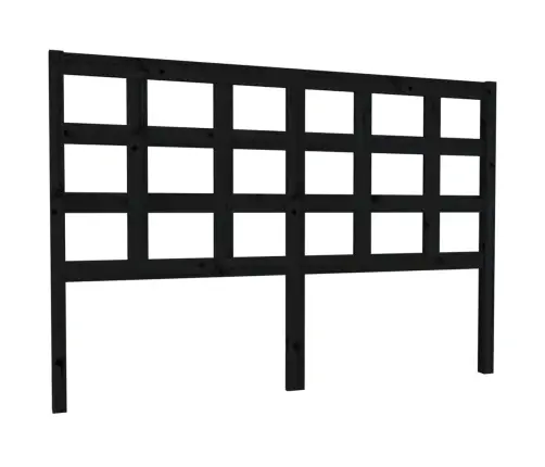 Gultas Galvgalis, Melns, 145,5X4X100 Cm, Priedes Masīvkoks Vidaxl