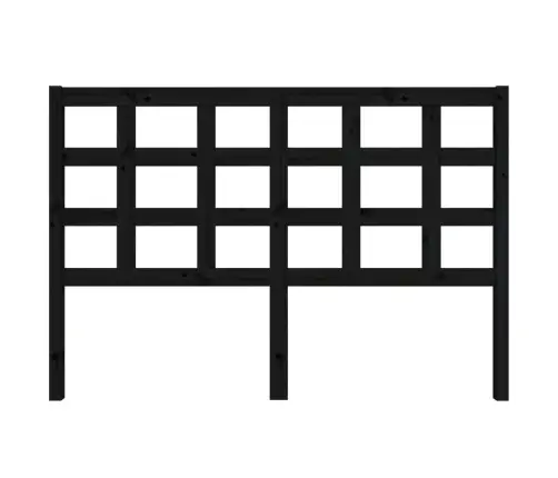 Gultas Galvgalis, Melns, 145,5X4X100 Cm, Priedes Masīvkoks Vidaxl