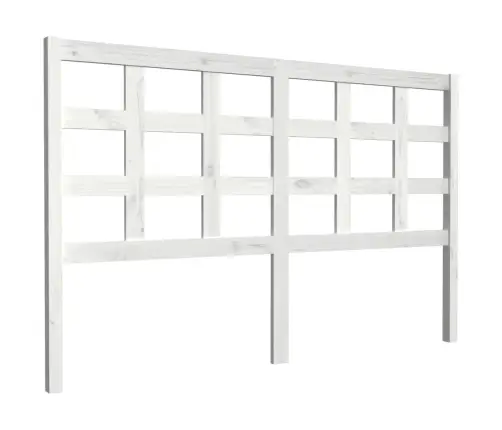 Gultas Galvgalis, Balts, 156X4X100 Cm, Priedes Masīvkoks Vidaxl