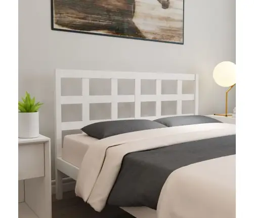 Gultas Galvgalis, Balts, 156X4X100 Cm, Priedes Masīvkoks Vidaxl