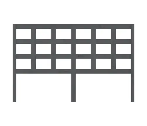 Lovos Galvūgalis, Pilkas, 156X4X100cm Pušies Medienos Masyvas