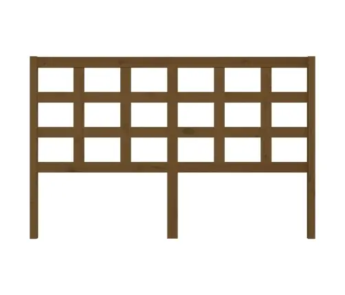 Gultas Galvgalis, Medus Brūns, 156X4X100 Cm, Priedes Masīvkoks Vidaxl