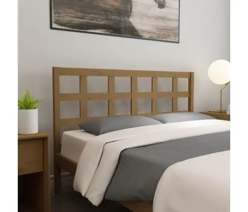 Gultas Galvgalis, Medus Brūns, 156X4X100 Cm, Priedes Masīvkoks Vidaxl