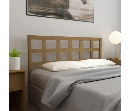 Gultas Galvgalis, Medus Brūns, 156X4X100 Cm, Priedes Masīvkoks Vidaxl