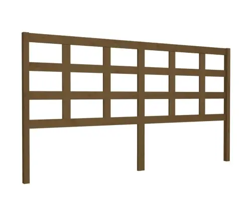 Gultas Galvgalis, Brūns, 185,5X4X100 Cm, Priedes Masīvkoks Vidaxl