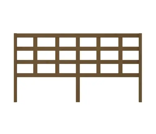 Gultas Galvgalis, Brūns, 185,5X4X100 Cm, Priedes Masīvkoks Vidaxl