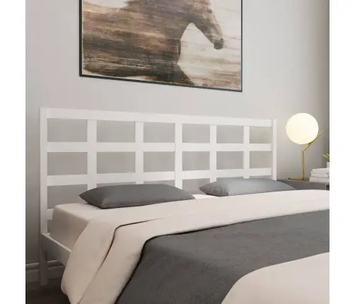 Lovos Galvūgalis, Baltas, 205,5X4X100cm Pušies Masyvas