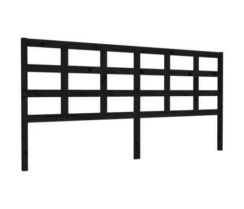Lovos Galvūgalis, Juodas, 205,5X4X100cm Pušies Masyvas Lovos Galvūgalis, Juodas, 205,5X4X100cm Pušies Masyvas