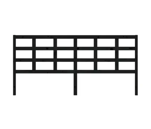 Lovos Galvūgalis, Juodas, 205,5X4X100cm Pušies Masyvas Lovos Galvūgalis, Juodas, 205,5X4X100cm Pušies Masyvas