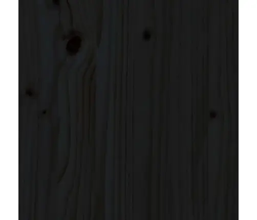 Gultas Galvgalis, Melns, 80,5X4X100 Cm, Priedes Masīvkoks Vidaxl