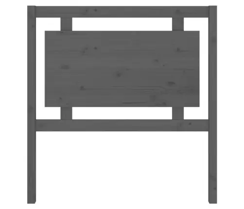 Lovos Galvūgalis, Pilkas, 95,5X4X100cm Pušies Medienos Masyvas