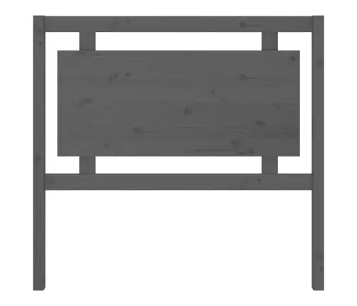 Gultas Galvgalis, Pelēks, 105,5X4X100 Cm, Priedes Masīvkoks Vidaxl