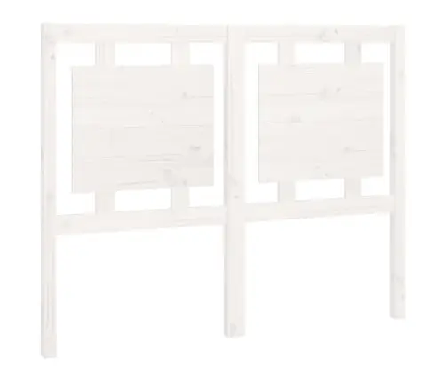 Gultas Galvgalis, Balts, 125,5X4X100 Cm, Priedes Masīvkoks Vidaxl