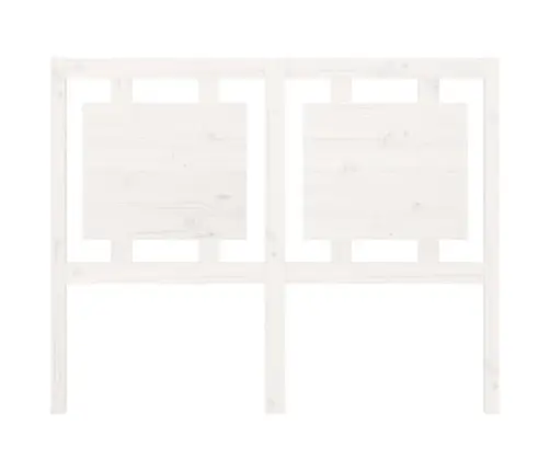 Gultas Galvgalis, Balts, 125,5X4X100 Cm, Priedes Masīvkoks Vidaxl