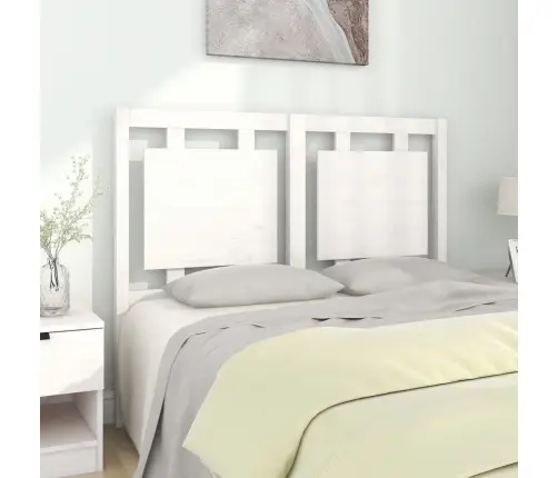 Gultas Galvgalis, Balts, 125,5X4X100 Cm, Priedes Masīvkoks Vidaxl