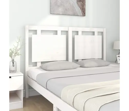 Voodipeats, Valge, 140,5X4X100 cm Männipuit