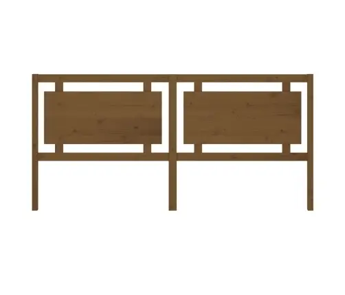 Gultas Galvgalis, Medus Brūns, 205,5X4X100Cm, Priedes Masīvkoks Vidaxl