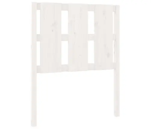 Gultas Galvgalis, Balts, 80,5X4X100 Cm, Priedes Masīvkoks Vidaxl