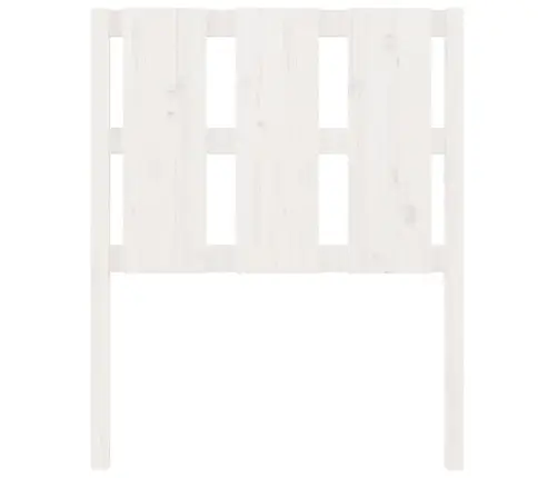 Gultas Galvgalis, Balts, 80,5X4X100 Cm, Priedes Masīvkoks Vidaxl