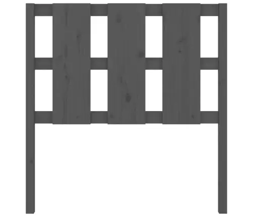 Gultas Galvgalis, Pelēks, 95,5X4X100 Cm, Priedes Masīvkoks Vidaxl