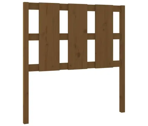 Gultas Galvgalis, Medus Brūns, 105,5X4X100Cm, Priedes Masīvkoks Vidaxl