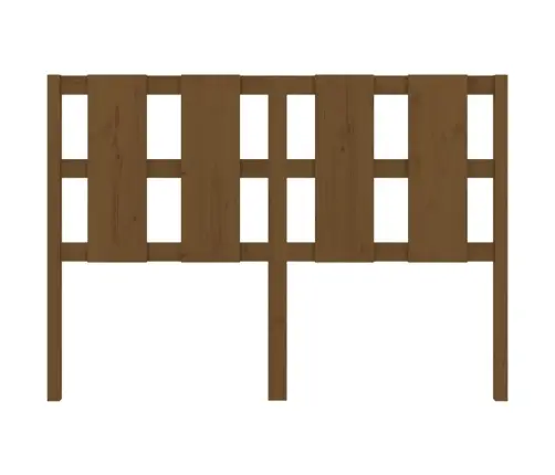 Gultas Galvgalis, Medus Brūns, 125,5X4X100Cm, Priedes Masīvkoks Vidaxl