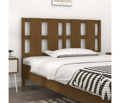 Gultas Galvgalis, Medus Brūns, 125,5X4X100Cm, Priedes Masīvkoks Vidaxl