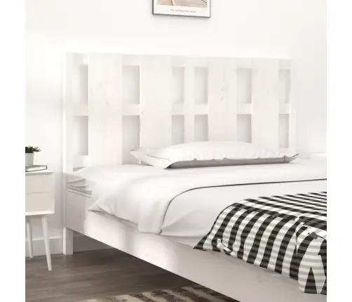 Gultas Galvgalis, Balts, 145,5X4X100 Cm, Priedes Masīvkoks Vidaxl