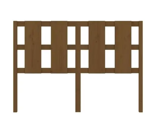 Gultas Galvgalis, Brūns, 145,5X4X100 Cm, Priedes Masīvkoks Vidaxl