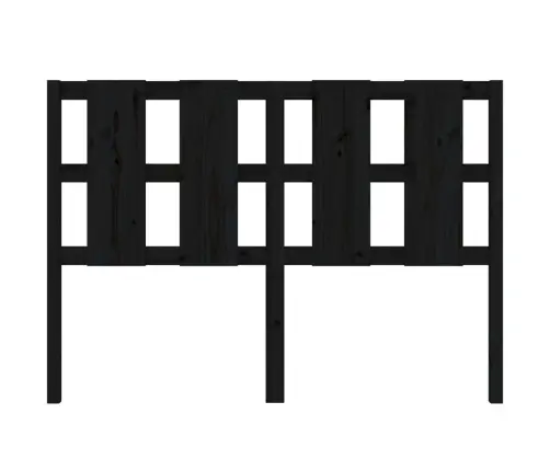 Gultas Galvgalis, Melns, 145,5X4X100 Cm, Priedes Masīvkoks Vidaxl