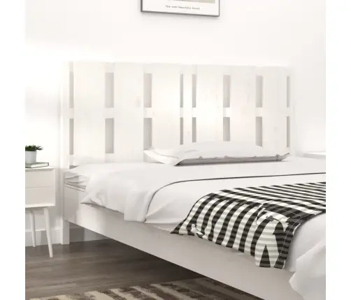 Gultas Galvgalis, 155,5X4X100 Cm, Priedes Masīvkoks, Balts Vidaxl