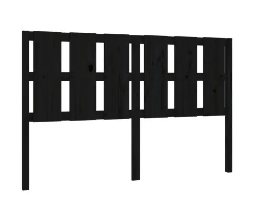 Lovos Galvūgalis, Juodas, 155,5X4X100cm Pušies Masyvas