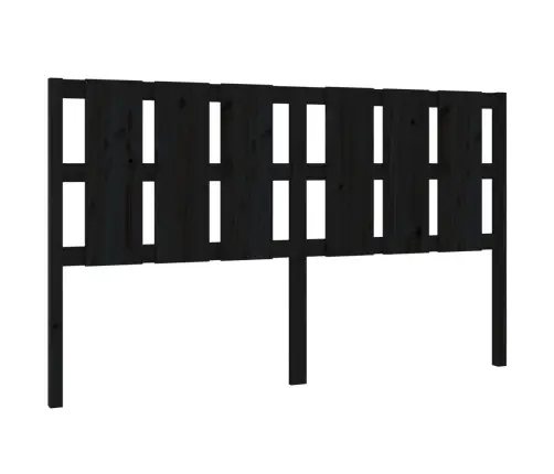 Gultas Galvgalis, Melns, 165,5X4X100 Cm, Priedes Masīvkoks Vidaxl