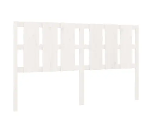 Lovos Galvūgalis, Baltas, 185,5X4X100cm Pušies Masyvas