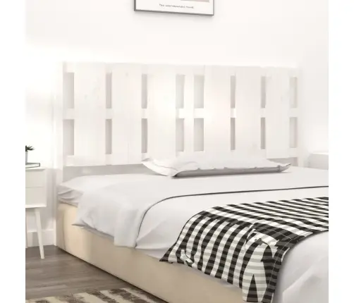 Lovos Galvūgalis, Baltas, 185,5X4X100cm Pušies Masyvas