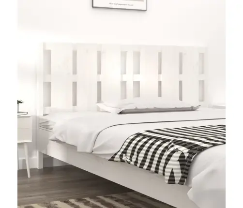 Lovos Galvūgalis, Baltas, 185,5X4X100cm Pušies Masyvas