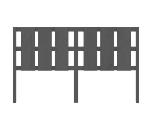 Gultas Galvgalis, Pelēks, 185,5X4X100 Cm, Priedes Masīvkoks Vidaxl