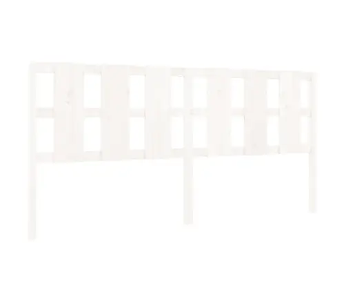 Gultas Galvgalis, Balts, 205,5X4X100 Cm, Priedes Masīvkoks Vidaxl