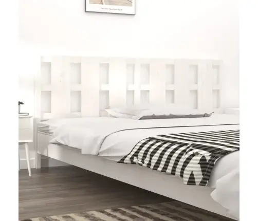 Gultas Galvgalis, Balts, 205,5X4X100 Cm, Priedes Masīvkoks Vidaxl