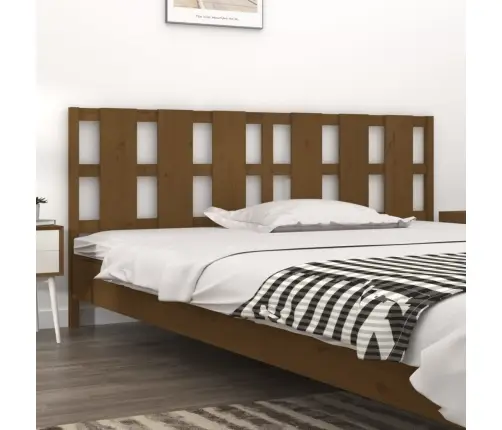 Gultas Galvgalis, Medus Brūns, 205,5X4X100Cm, Priedes Masīvkoks Vidaxl